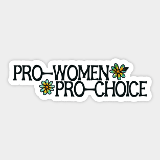 Pro-women pro-choice Sticker